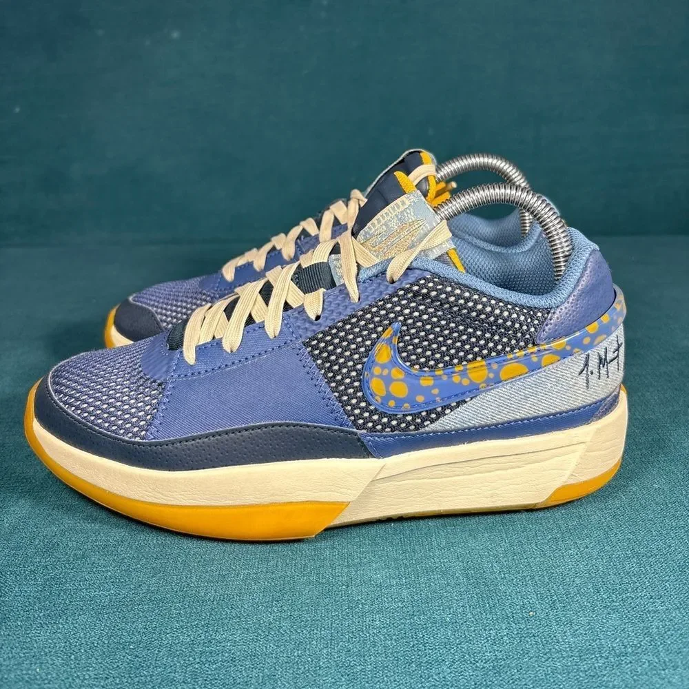 Nike Giannis Immortality 4 Blue Yellow Basketball Shoes Youth 6Y / Women’s 7.5